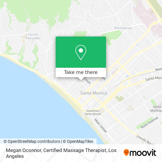 Mapa de Megan Oconnor, Certified Massage Therapist