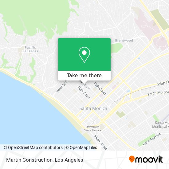 Martin Construction map