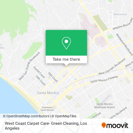 West Coast Carpet Care- Green Cleaning map