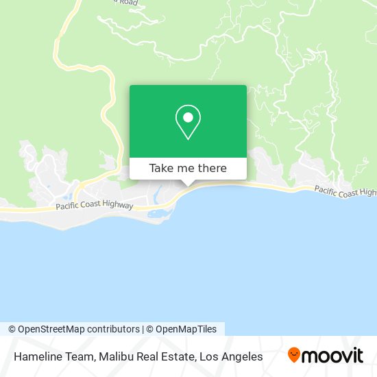 Hameline Team, Malibu Real Estate map