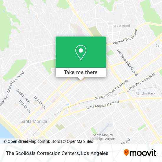 The Scoliosis Correction Centers map