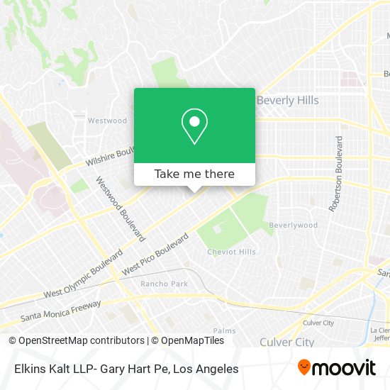 Mapa de Elkins Kalt LLP- Gary Hart Pe