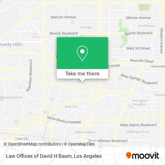 Law Offices of David H Baum map