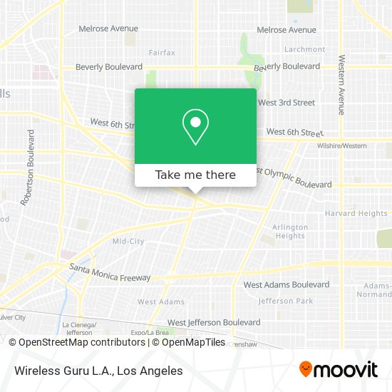 Wireless Guru L.A. map