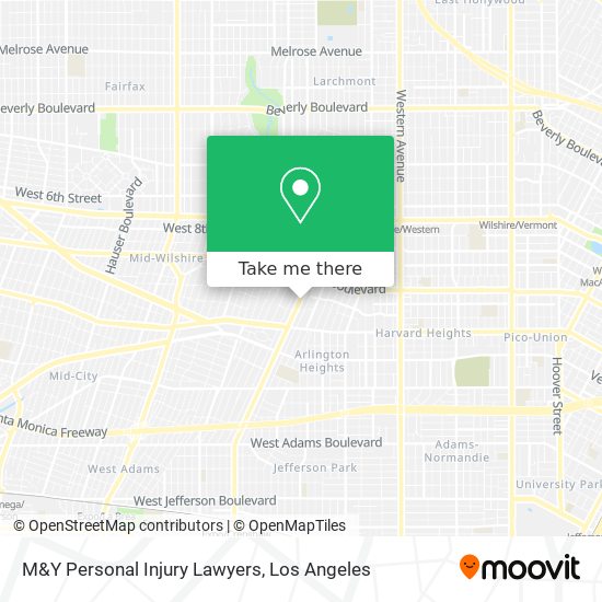 Mapa de M&Y Personal Injury Lawyers