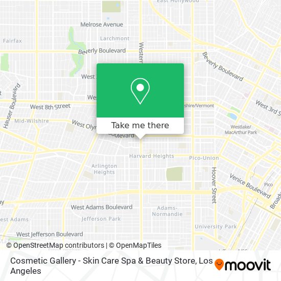 Mapa de Cosmetic Gallery - Skin Care Spa & Beauty Store