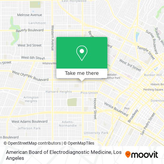 American Board of Electrodiagnostic Medicine map