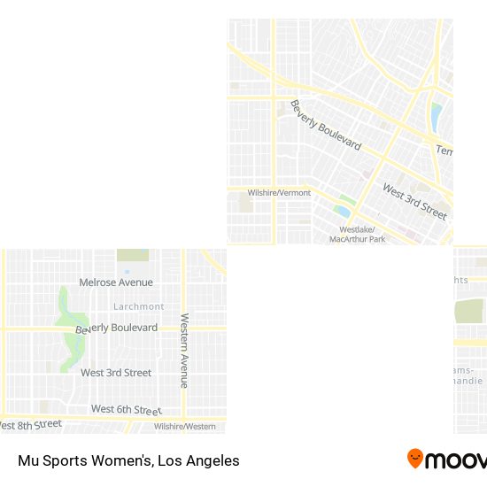 Mu Sports Women's map