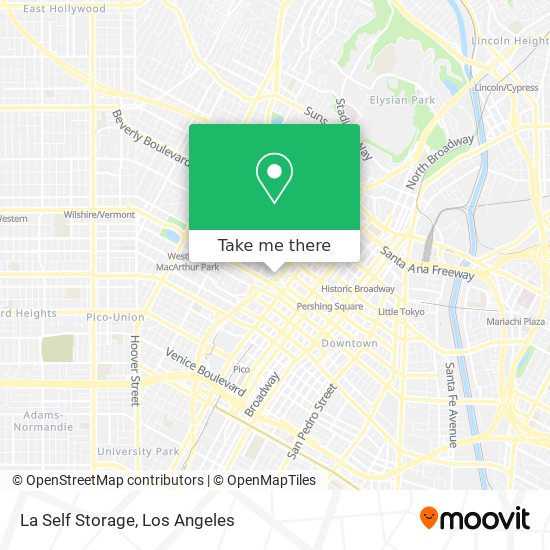 La Self Storage map