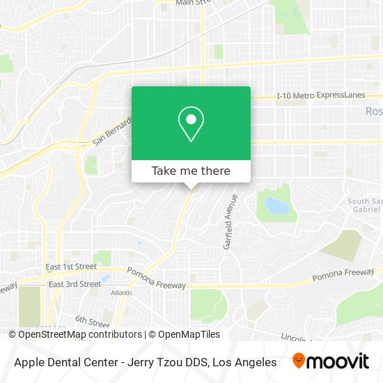 Mapa de Apple Dental Center - Jerry Tzou DDS