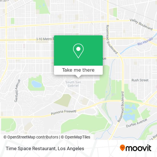 Time Space Restaurant map