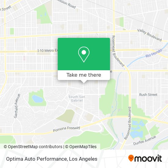 Optima Auto Performance map