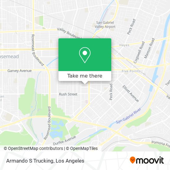 Armando S Trucking map