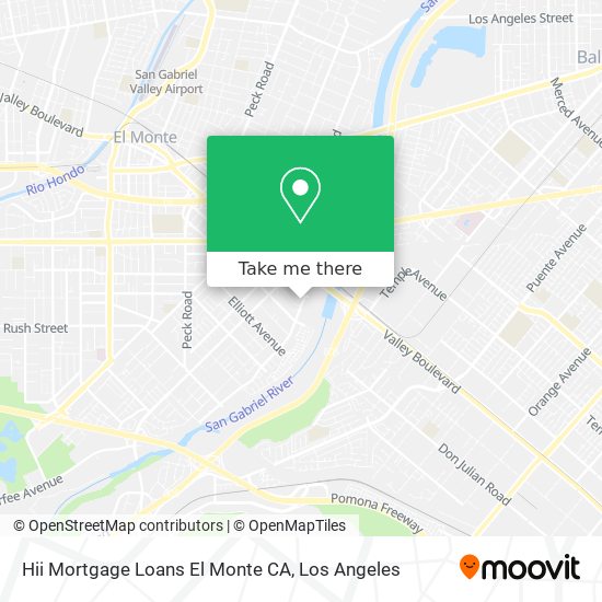 Mapa de Hii Mortgage Loans El Monte CA