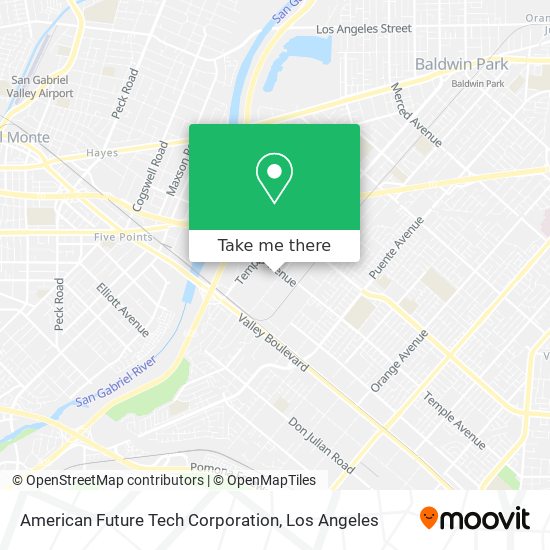 American Future Tech Corporation map