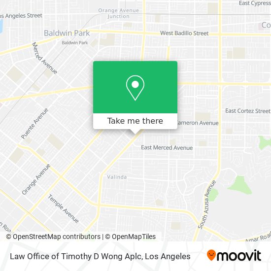 Law Office of Timothy D Wong Aplc map