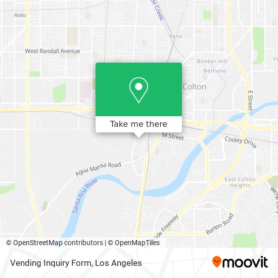 Vending Inquiry Form map