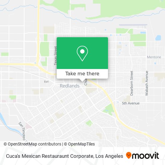 Mapa de Cuca's Mexican Restauraunt Corporate