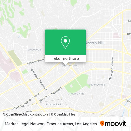 Meritas Legal Network Practice Areas map