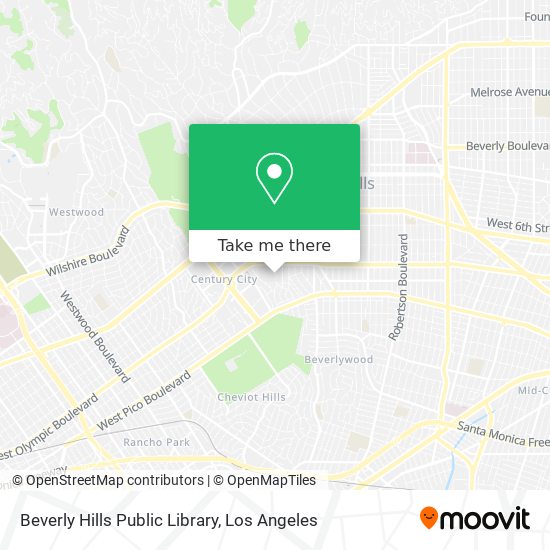 Beverly Hills Public Library map