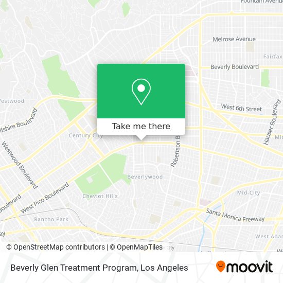 Mapa de Beverly Glen Treatment Program