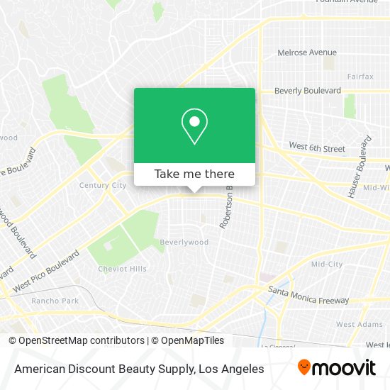 Mapa de American Discount Beauty Supply