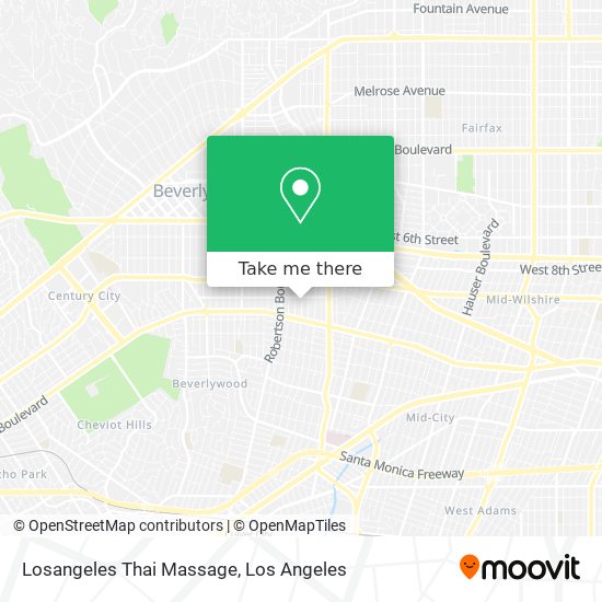 Losangeles Thai Massage map