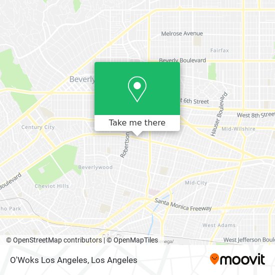 Mapa de O'Woks Los Angeles