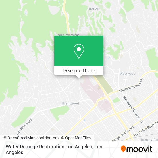 Mapa de Water Damage Restoration Los Angeles