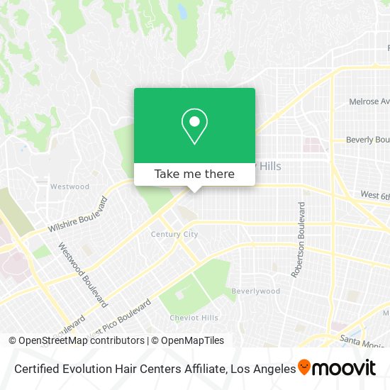 Certified Evolution Hair Centers Affiliate map