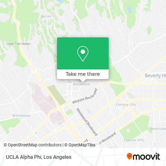 UCLA Alpha Phi map
