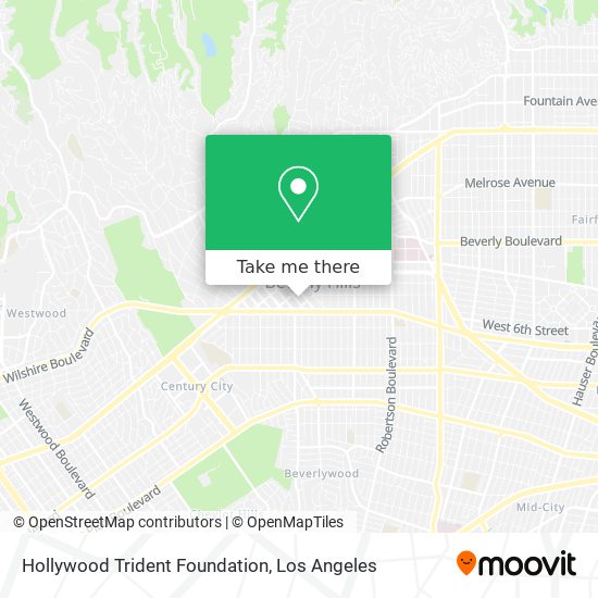 Hollywood Trident Foundation map