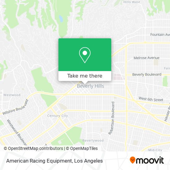 American Racing Equipment map