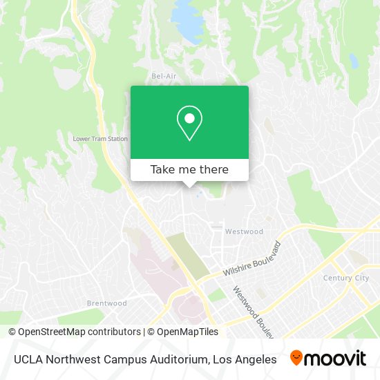 Mapa de UCLA Northwest Campus Auditorium