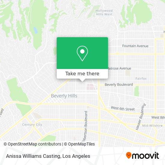 Anissa Williams Casting map