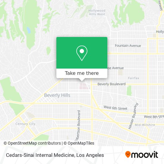 Mapa de Cedars-Sinai Internal Medicine