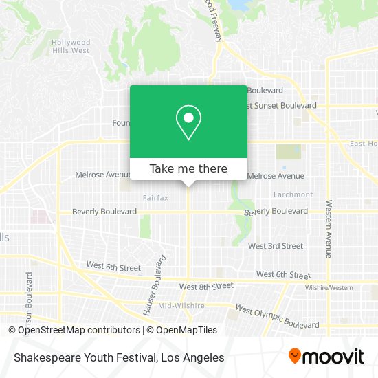 Mapa de Shakespeare Youth Festival