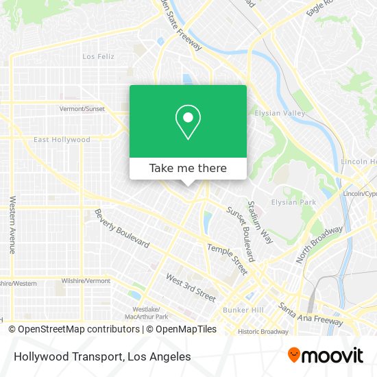 Mapa de Hollywood Transport