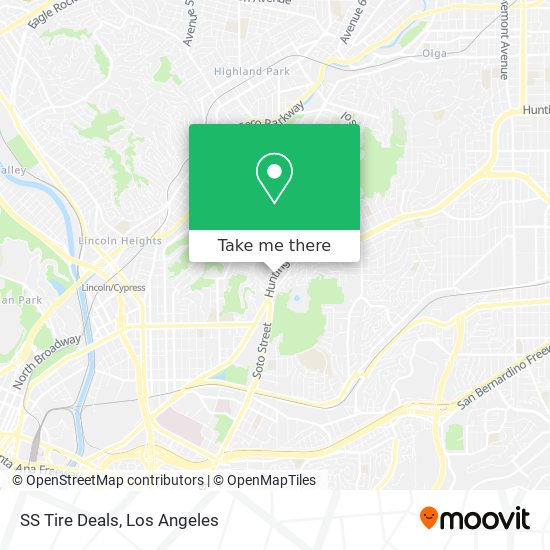 SS Tire Deals map