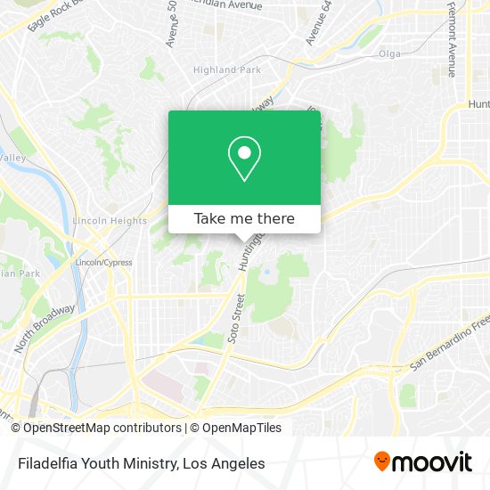 Mapa de Filadelfia Youth Ministry