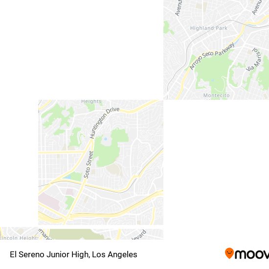 Mapa de El Sereno Junior High