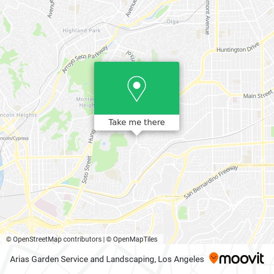 Arias Garden Service and Landscaping map
