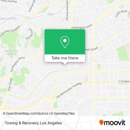 Towing & Recovery map