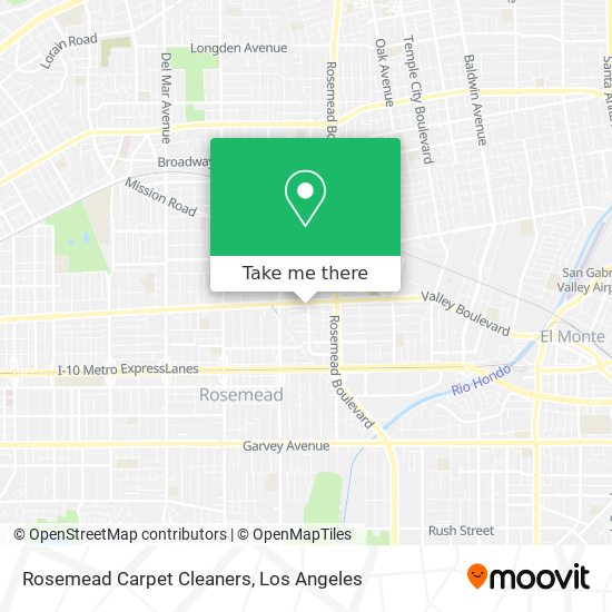 Rosemead Carpet Cleaners map