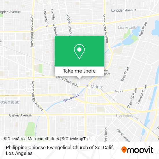 Philippine Chinese Evangelical Church of So. Calif map