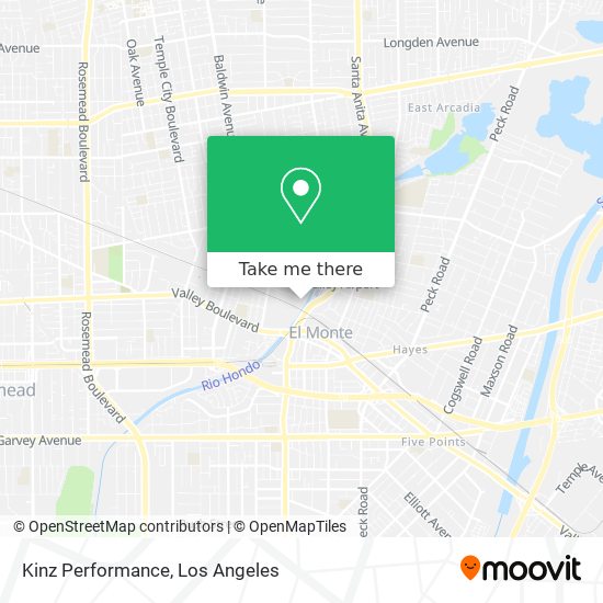 Kinz Performance map