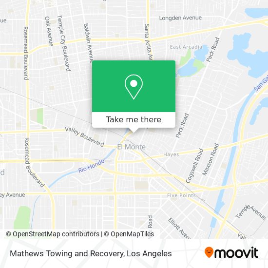 Mathews Towing and Recovery map