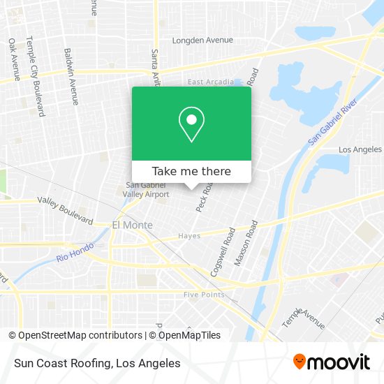 Sun Coast Roofing map