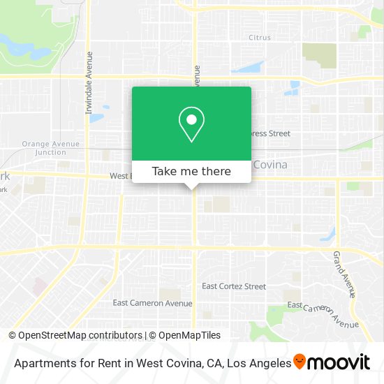 Mapa de Apartments for Rent in West Covina, CA