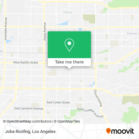 Jobe Roofing map